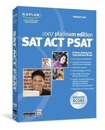 kaplan sat act psat 2007 platinum edition kaplan test prep 1591509688, 978-1591509684