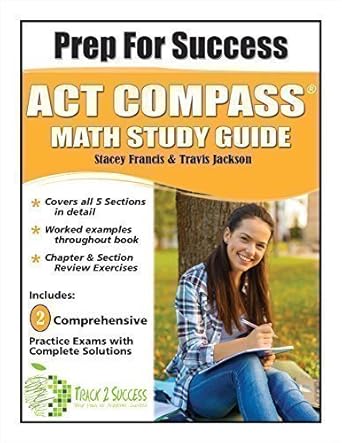 prep for success act compass math study guide 1st edition stacey francis 0983055866, 978-0983055860