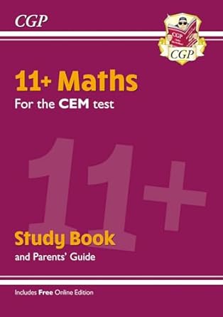 new 11+ cem maths study book 1st edition cgp books 1789081726, 978-1789081725