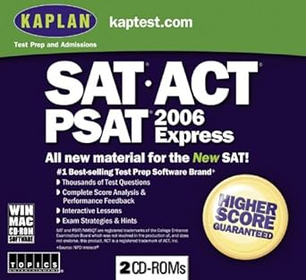 kaplan sat/act/psat 2006 express 1st edition kaplan test prep 1591507545, 978-1591507543