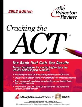 cracking the act with sample tests on cd rom bk&cd-rom edition geoff martz ,kim magloire ,theodore silver