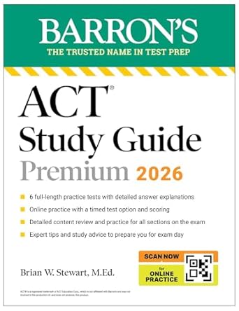 act study guide premium 2026 6 practice tests + comprehensive review + online practice study guide edition
