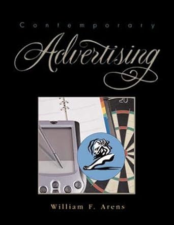 contemporary advertising 10th edition william f arens 0072964723, 978-0072964721
