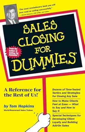 sales closing for dummies 1st edition tom hopkins 0764550632, 978-0764550638