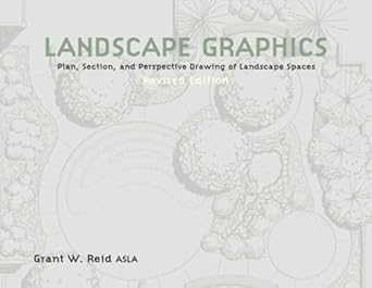 landscape graphics plan section and perspective drawing of landscape spaces 1st edition grant reid