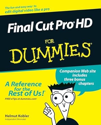 final cut pro hd for dummies 1st edition helmut kobler 0764577735, 978-0764577734