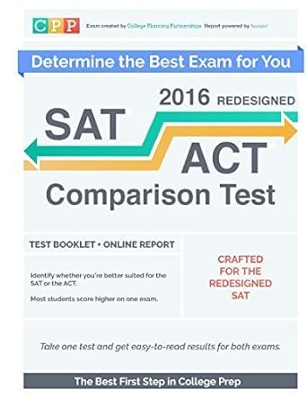 redesigned sat / act diagnostic find the right test for you 2017th edition college planning partnerships ,sam
