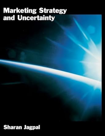 marketing strategy and uncertainty 1st edition sharan jagpal 0195125738, 978-0195125733