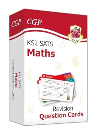 new ks2 maths sats revision question cards 1st edition cgp books 1789084059, 978-1789084054