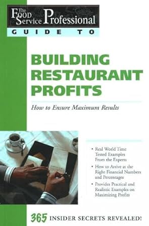 the food service professionals guide to building restaurant profits 1st edition jennifer hudson taylor