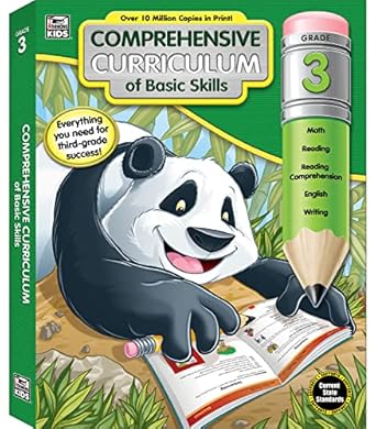 carson dellosa comprehensive curriculum of basic skills 3rd grade workbook reading comprehension language