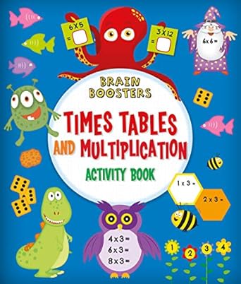 brain boosters times tables and multiplication activity book 1st edition penny worms ,graham rich 1789506093,