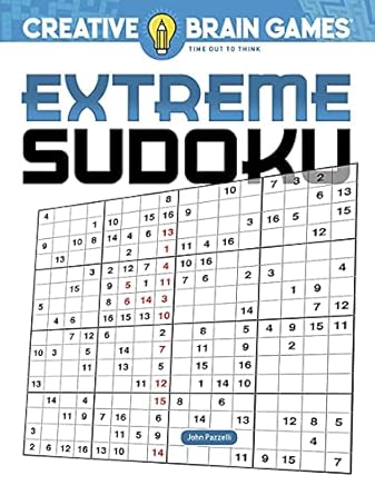 creative brain games extreme sudoku 1st edition john pazzelli 0486849104, 978-0486849102