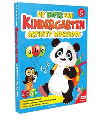 my super fun kindergarten activity workbook for children pattern writing colors shapes numbers 1 10 early