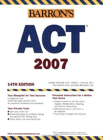 barrons act assessment 2007 14th edition george ehrenhaft ed d ,robert l lehrman m a ,fred obrecht m a ,allan