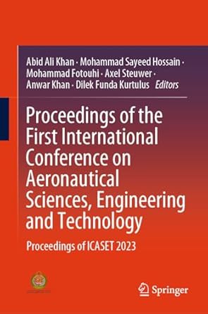 proceedings of the first international conference on aeronautical sciences engineering and technology