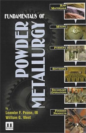 fundamentals of powder metallurgy 1st edition iii pease, leander f ,william g west 1878954865, 978-1878954862