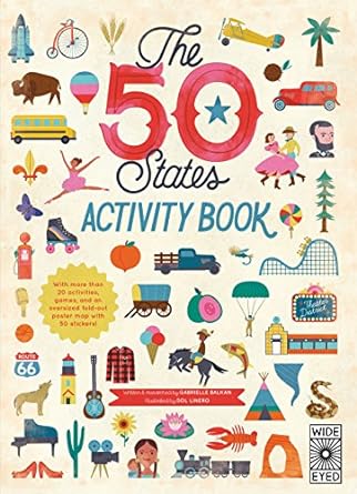 the 50 states activity book maps of the 50 states of the usa wide eyed edition gabrielle balkan ,sol linero