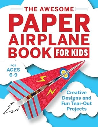 the awesome paper airplane book for kids creative designs and fun tear out projects 1st edition stefania luca