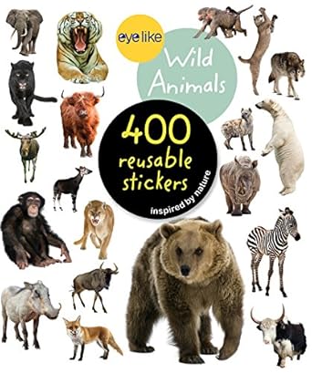 eyelike stickers wild animals 1st edition workman publishing 076117964x, 978-0761179641