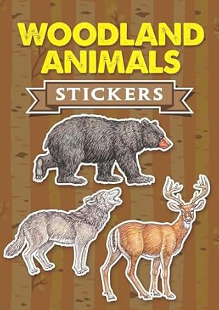woodland animals stickers 1st edition dianne gaspas 048641261x, 978-0486412610