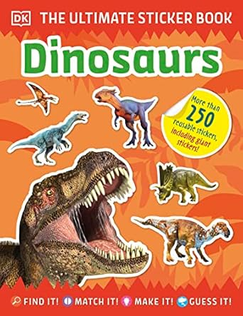 the ultimate sticker book dinosaurs 1st edition dk 0744033217, 978-0744033212