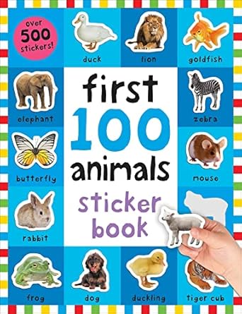 first 100 stickers animals over 500 stickers 1st edition roger priddy 0312520115, 978-0312520113