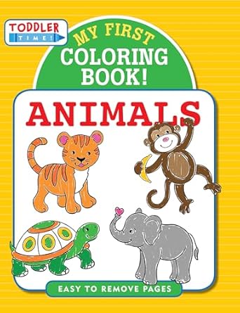 my first coloring book animals 1st edition peter pauper press 1441332022, 978-1441332028
