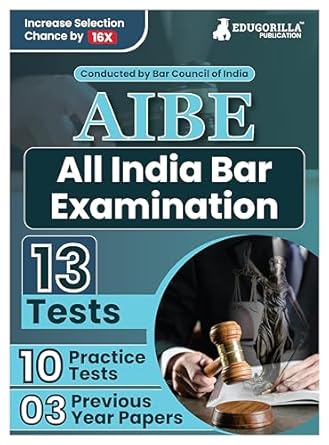 aibe book 2023 all india bar examination conducted by bar council of india 10 full length mock tests with