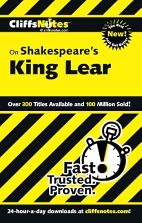 cliffsnotes on shakespeares king lear 1st edition sheri metzger ph d 0764585827, 978-0764585821