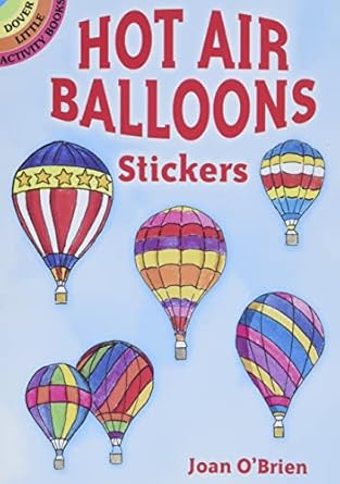 hot air balloons stickers 1st edition joan o'brien 048644855x, 978-0486448558