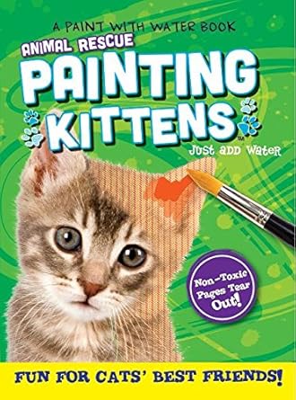 Animal Rescue Paint With Water Activity Book Fun For Cats Best Friends