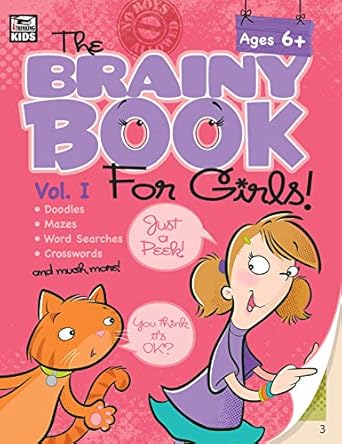 Brainy Book For Girls Volume 1 Activity Book Grades 1 4