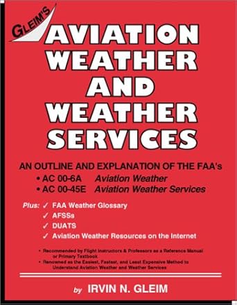 aviation weather and weather services 1st edition  158194117x, 978-1581941173