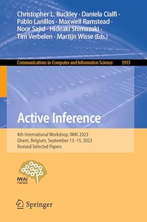 active inference 4th international workshop iwai 2023 ghent belgium september 13 15 2023 revised selected