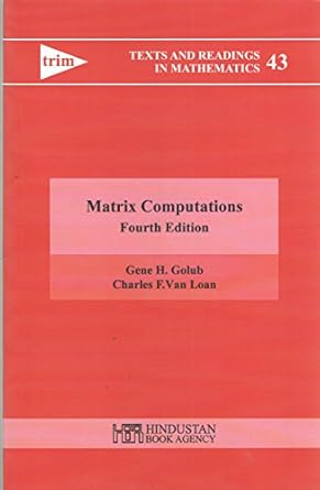 matrix computations 4th edn 1st edition gene h golub 9380250754, 978-9380250755