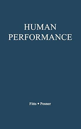human performance 1st edition paul morris fitts 0313212457, 978-0313212451