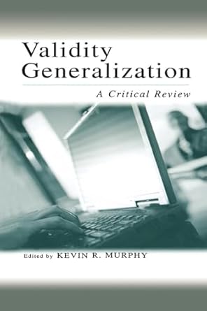 validity generalization 1st edition kevin r murphy 0415653118, 978-0415653114