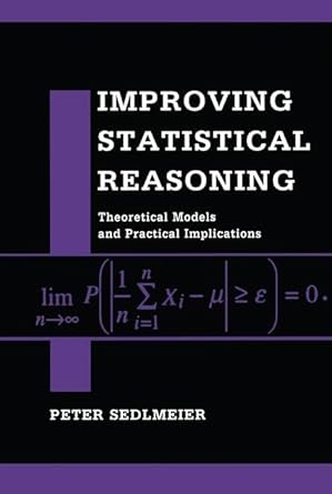 improving statistical reasoning 1st edition peter sedlmeier 113800328x, 978-1138003286