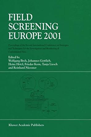 field screening europe 2001 proceedings of the second international conference on strategies and techniques