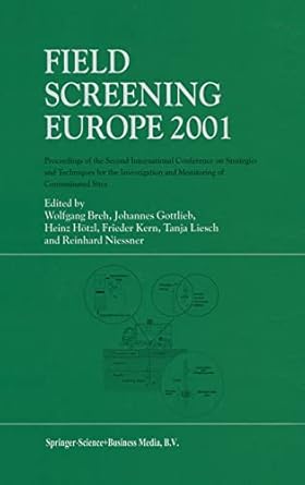 field screening europe 2001 1st edition wolfgang breh ,johannes gottlieb ,heinz hotzl ,frieder kern ,tanja