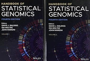 handbook of statistical genomics 4th edition david j balding ,ida moltke ,john marioni 1119429145,