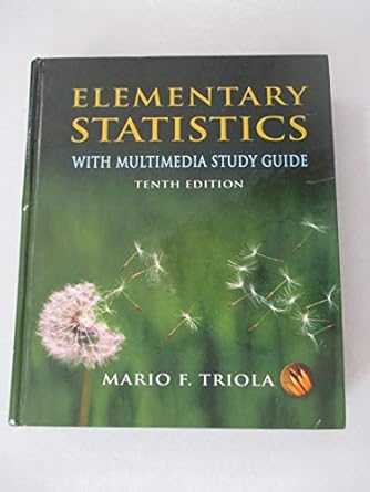elementary statistics with multimedia study guide 10th edition mario f triola 0321460928, 978-0321460929