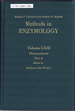 photosynthesis part a 1st edition nathan p kaplan ,nathan p colowick ,anthony san pietro 0121818861,