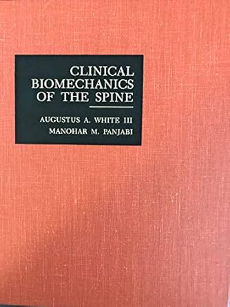 clinical biomechanics of the spine 1st edition augustus a white iii 0397503881, 978-0397503889