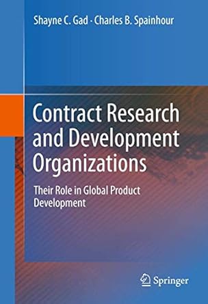 contract research and development organizations their role in global product development 2011th edition