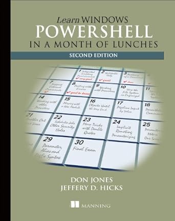 learn windows powershell in a month of lunches 2nd edition don jones ,jeffery hicks 1617291080, 978-1617291081