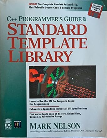 c++ programmers guide to the standard template library book and disk edition mark nelson 1568843143,