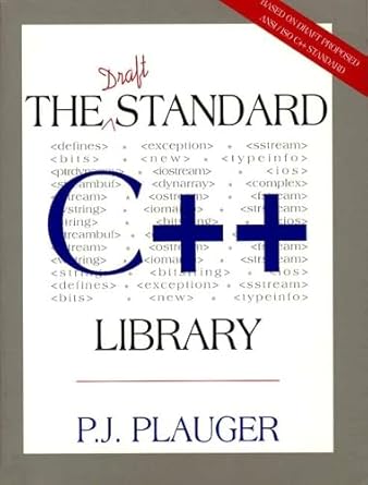 draft standard c++ library the 1st edition p j plauger 0131170031, 978-0131170032