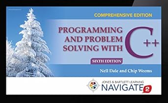 navigate 2 advantage access for programming and problem solving with c++ comprehensive 1st edition nell dale